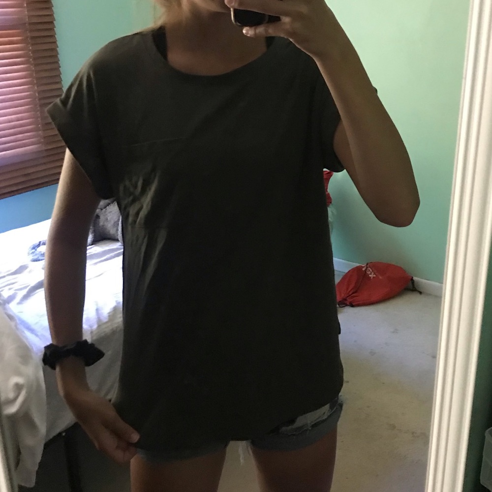 Business casual green shirt